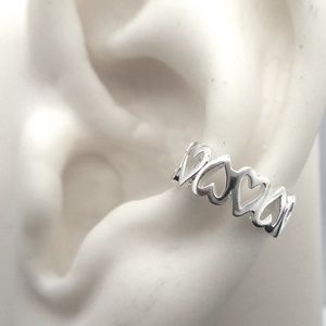 Solid 925 Sterling Silver Ear Cuff Earring